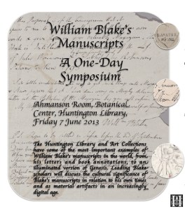 Blake's Manuscripts Symposium