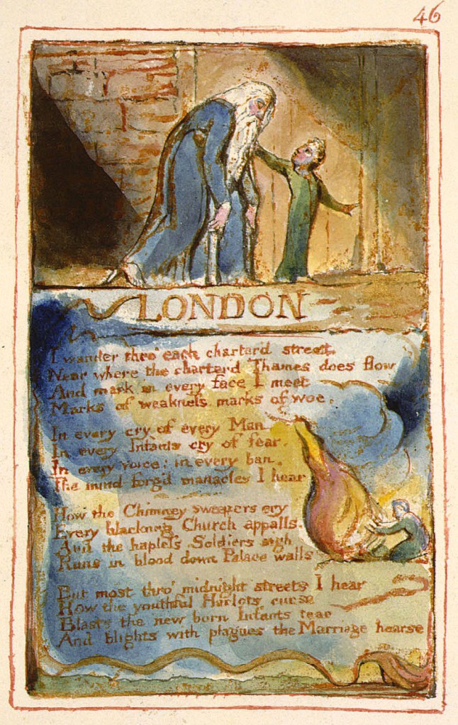 William Blake's original, "London," copy AA.