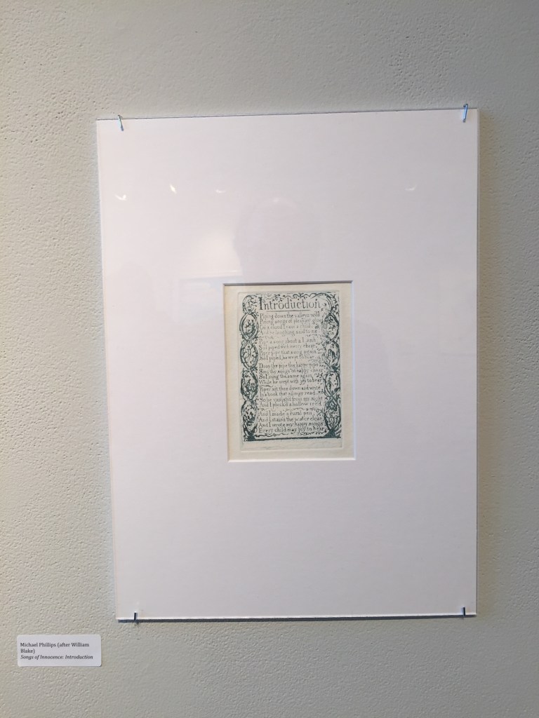 Michael Phillips's reproduction of "Introduction," Songs of Innocence.