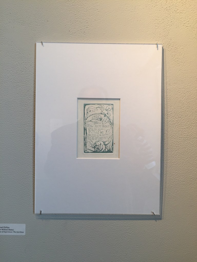 Michael Phillips's reproduction of "The Sick Rose."