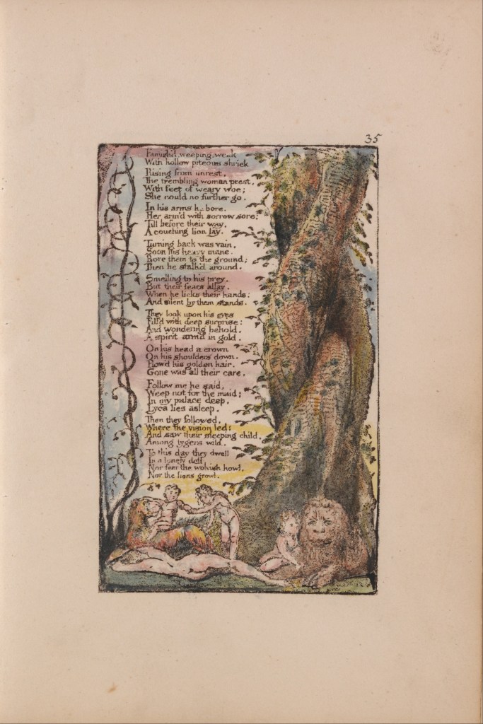 William Blake's original, "The Little Girl Found."